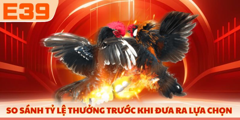 So sánh tỷ lệ thưởng trước khi đưa ra lựa chọn 
